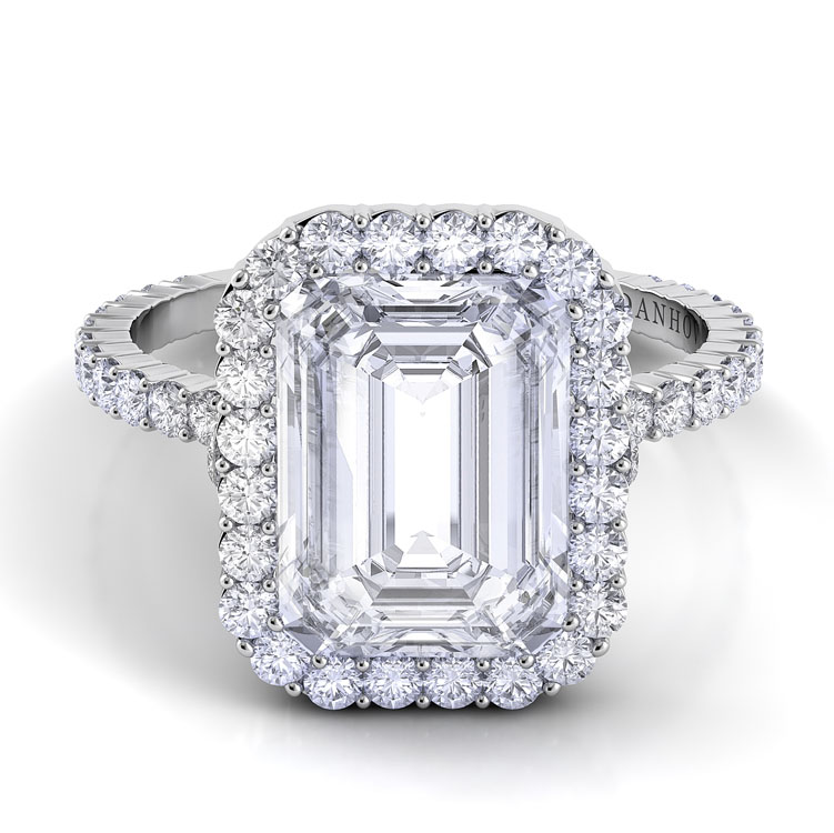 Carezza Single Shank Pear Shaped Engagement Ring
