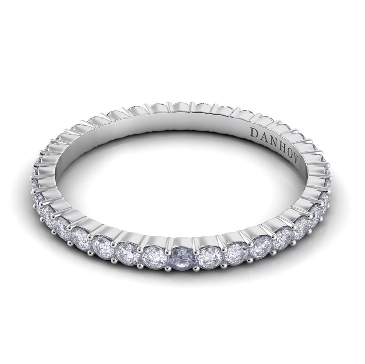 Carezza Flat Diamond Wedding Band for Her