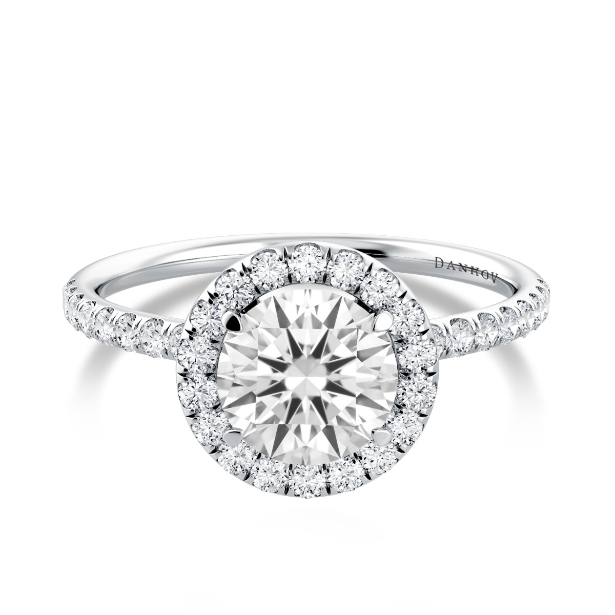 Per Lei Classic Halo Engagement Ring