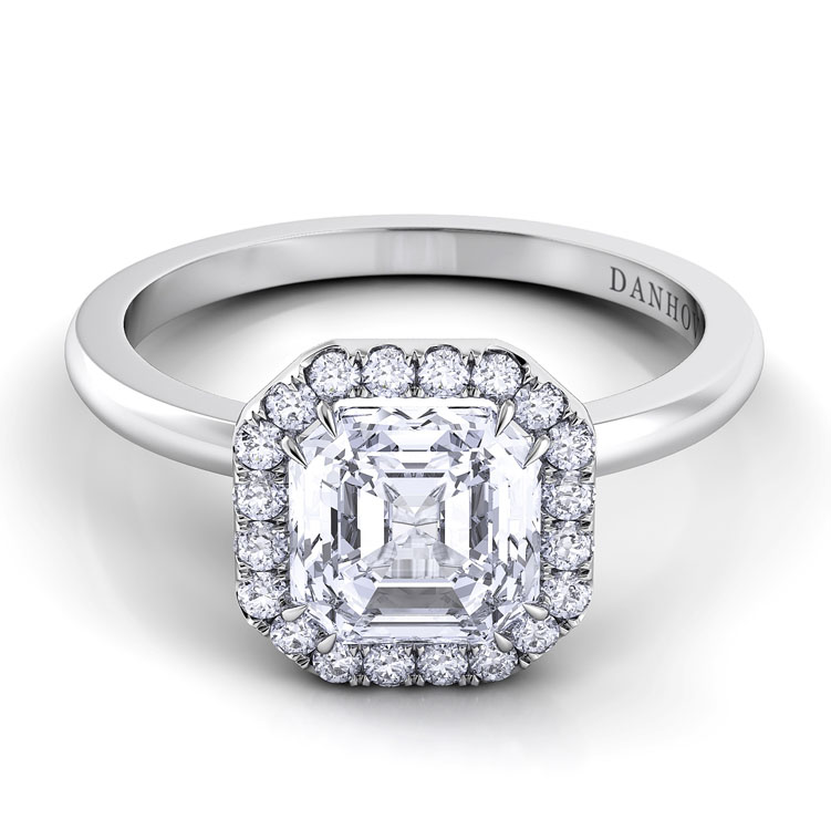 Per Lei Single Shank Heart Engagement Ring