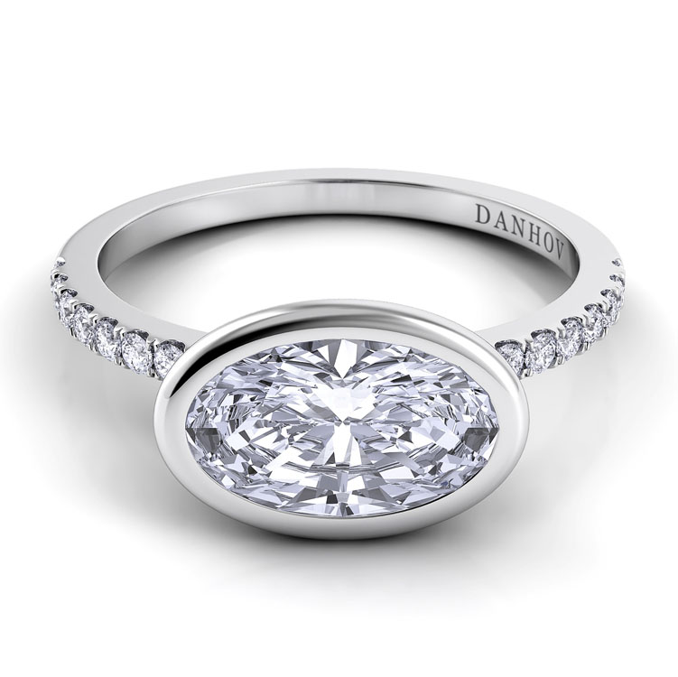 Per Lei Heart Shaped Diamond Engagement Ring