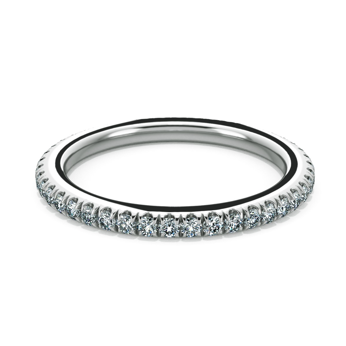 Perlina FDiamond Wedding Band