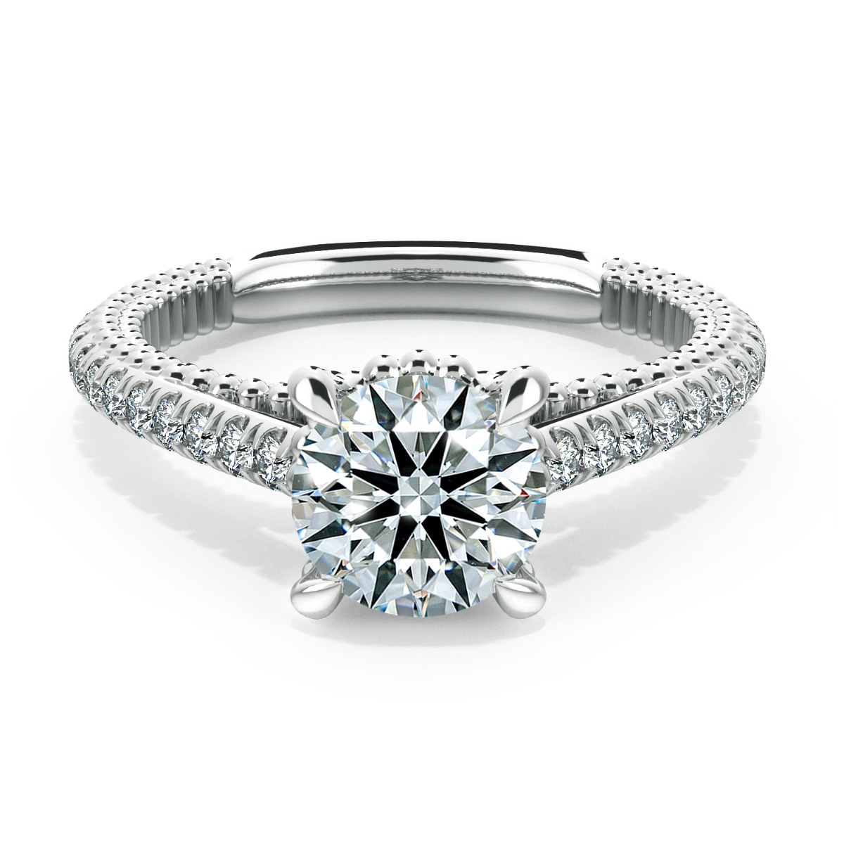 Perlina Unique Diamond Engagement Ring