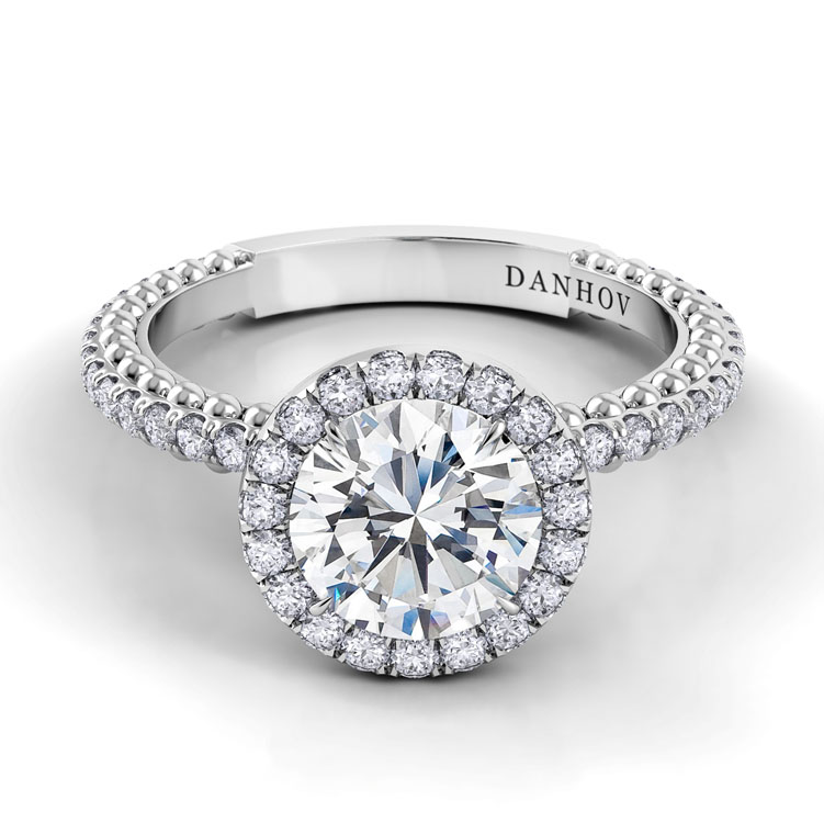Petalo Round Diamond Engagement Ring