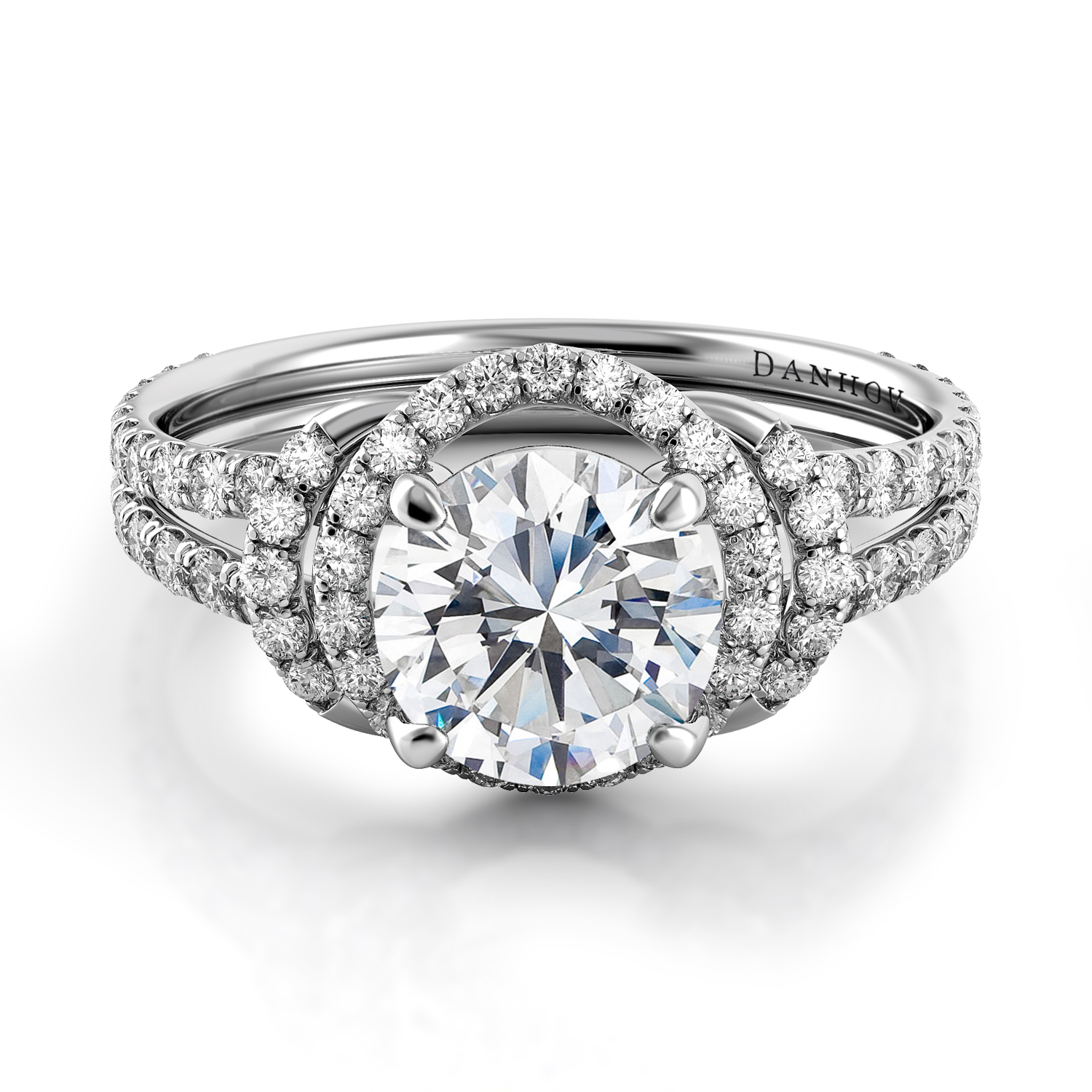 Solo Filo Halo Engagement Ring