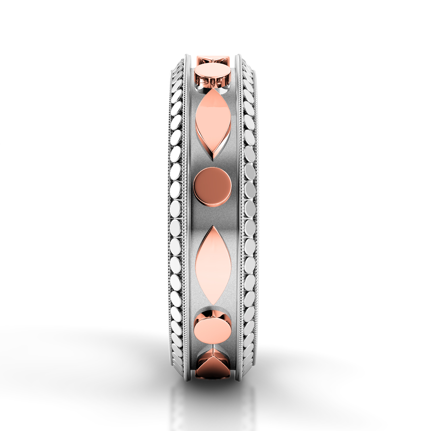 Tubetto Red Unique Wedding Band for Him