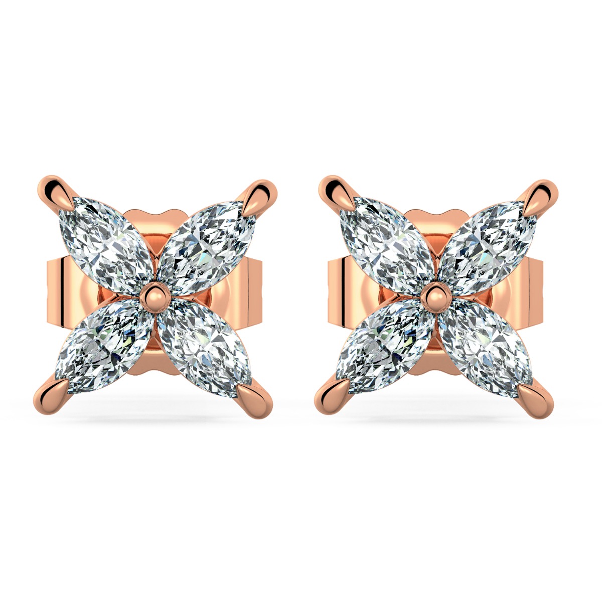 Norme de Flower Diamonds Earrings