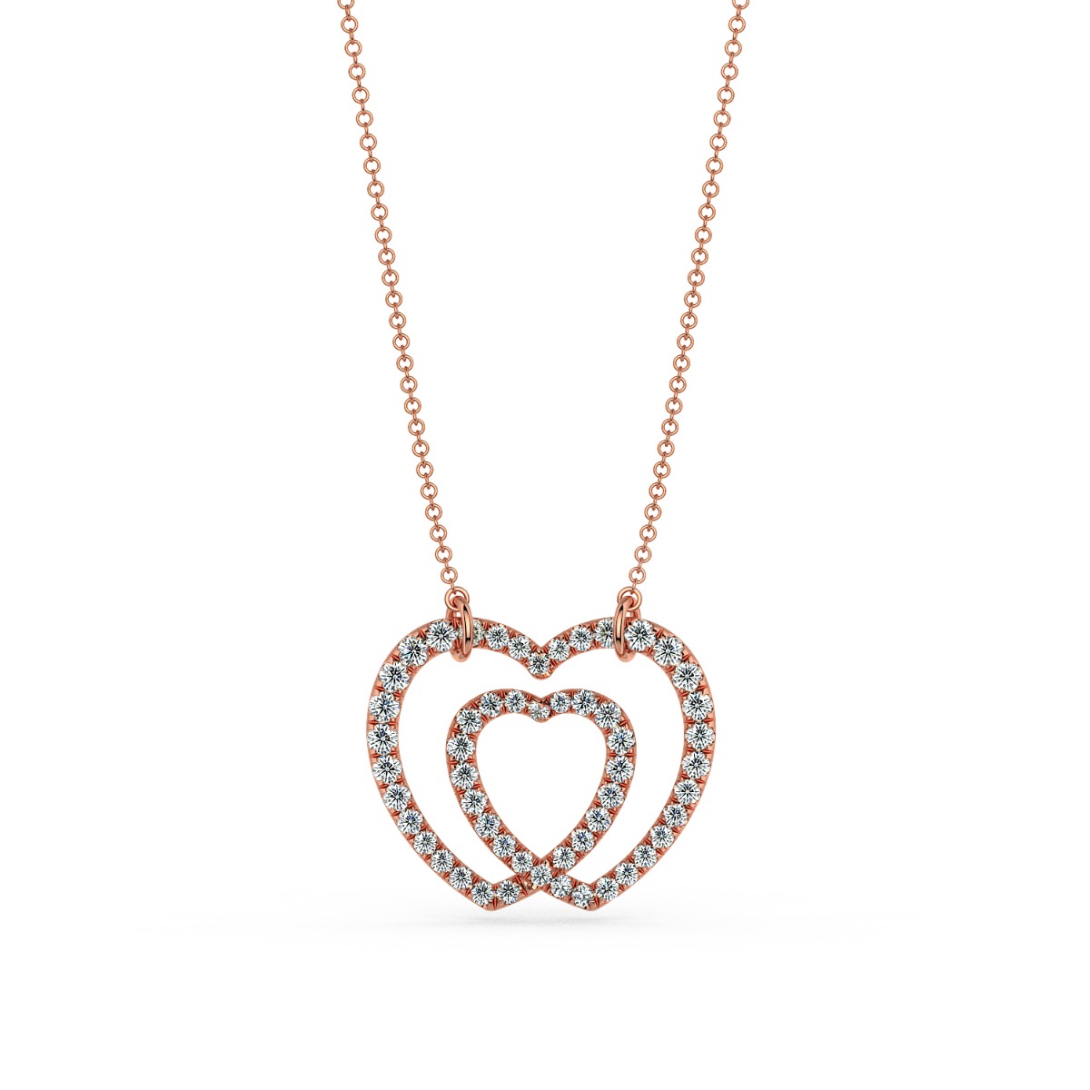 Norme de Heart in Heart Diamond Pendant